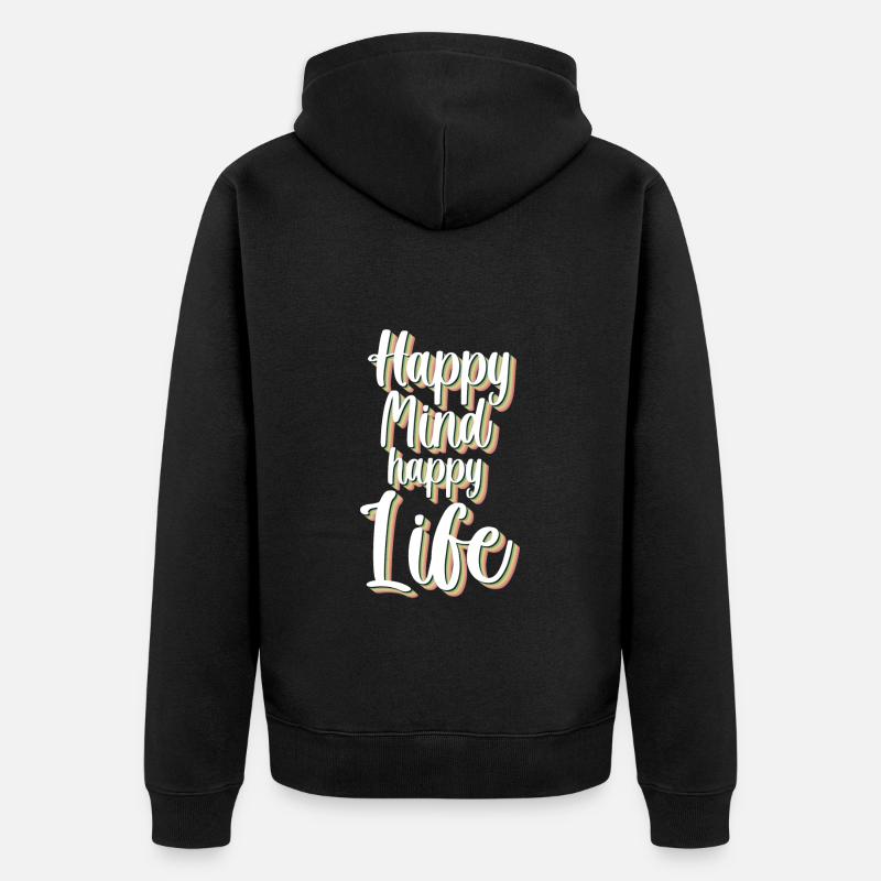 Cloverleaf Vacances positives - Veste à capuche bio Premium Unisexe - noir