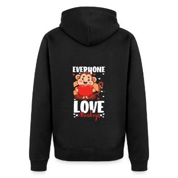 Banane colorée enfants - Veste à capuche bio Premium Unisexe - noir - Dos - Nico (187cm)
