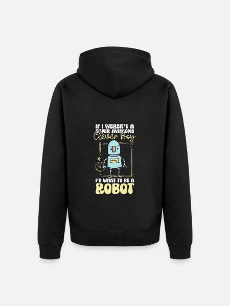 Android Mechanics Robotics Technician - Unisex Premium Organic Zip Hoodie - black