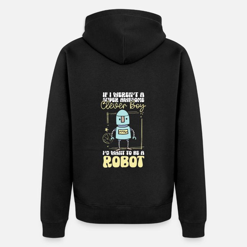 Technicien en robotique mécanique Android - Veste à capuche bio Premium Unisexe - noir
