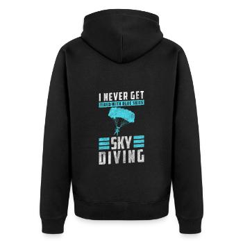 Skydiver Jump Sports extrêmes Vol - Veste à capuche bio Premium Unisexe - noir - Dos - Nico (187cm)