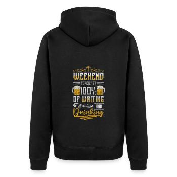 Auteur Journaliste Profession - Veste à capuche bio Premium Unisexe - noir - Dos - Nico (187cm)