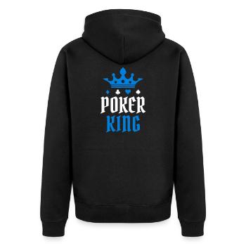 Joueurs professionnels jouer casino poker roi poker tour - Veste à capuche bio Premium Unisexe - noir - Dos - Nico (187cm)