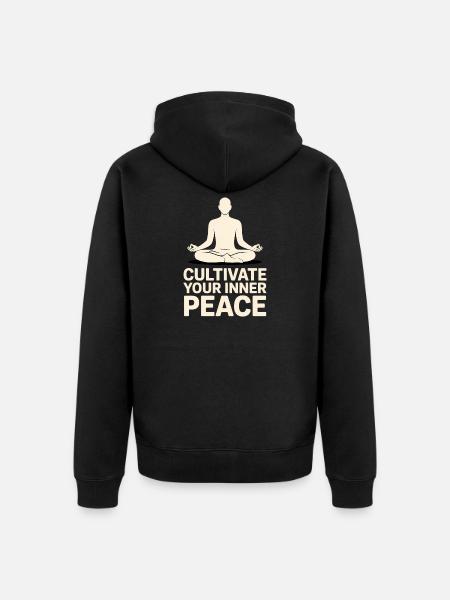 Qigong Tai Chi - Unisex Premium Organic Zip Hoodie - black