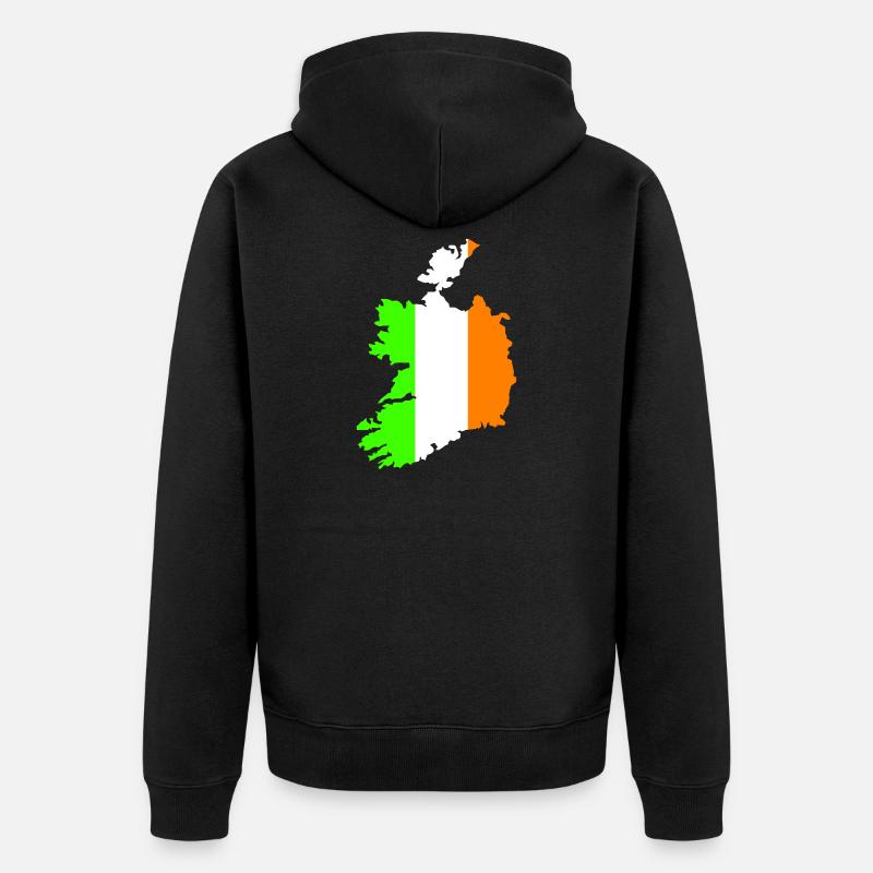 Pays d’Irlande - Veste à capuche bio Premium Unisexe - noir