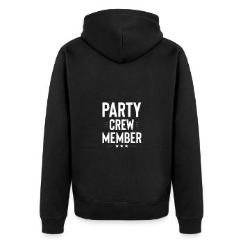 Équipe de fête - Veste à capuche bio Premium Unisexe - noir - Dos - Nico (187cm)