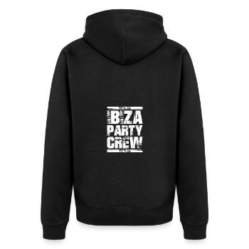 Équipe de vacances de fête d’Ibiza - Veste à capuche bio Premium Unisexe - noir - Dos - Nico (187cm)