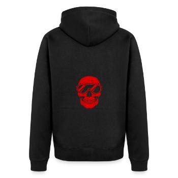 Ski Masque de ski Skull - Veste à capuche bio Premium Unisexe - noir - Dos - Nico (187cm)