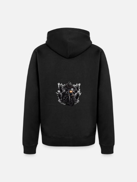 Motorcycle Biker - Unisex Premium Organic Zip Hoodie - black