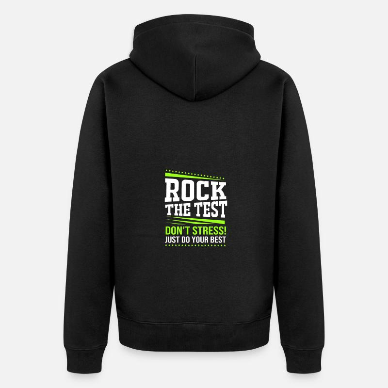 Lehrer der Mittelstufe - Unisex Premium Bio Zip Hoodie - Schwarz