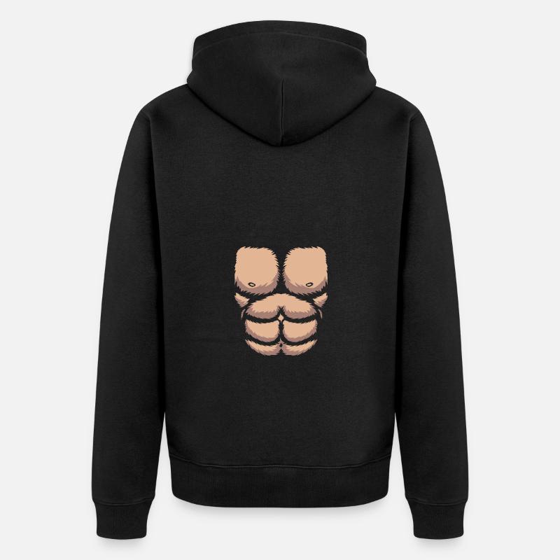 Gorille - Veste à capuche bio Premium Unisexe - noir