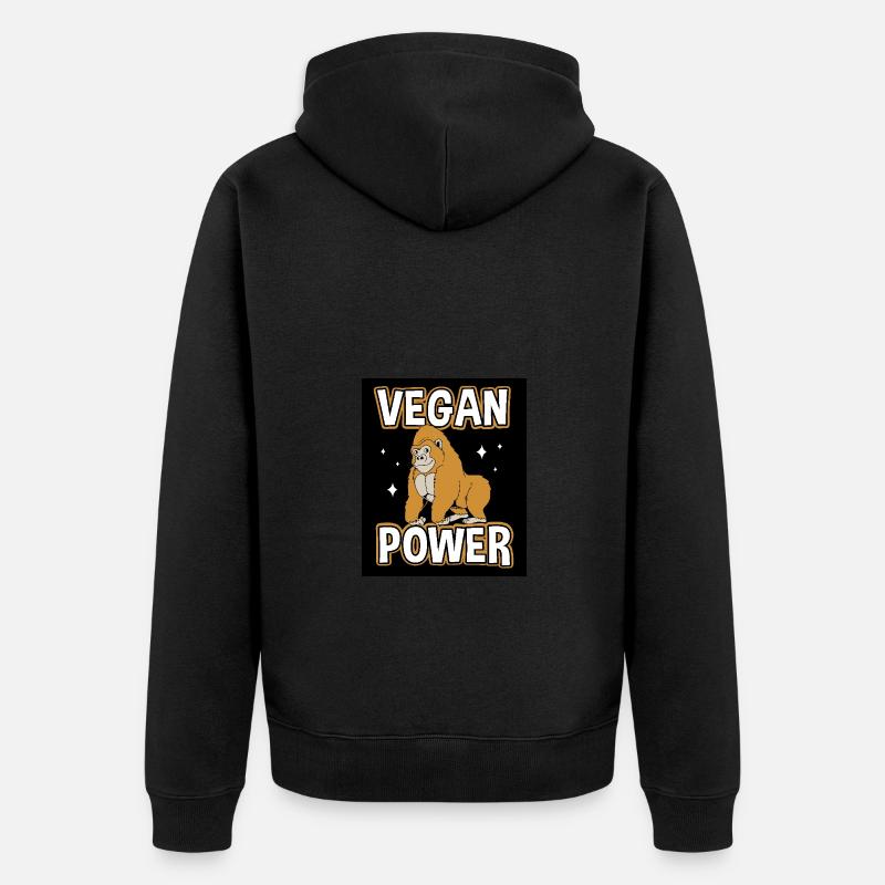 Gorille - Veste à capuche bio Premium Unisexe - noir