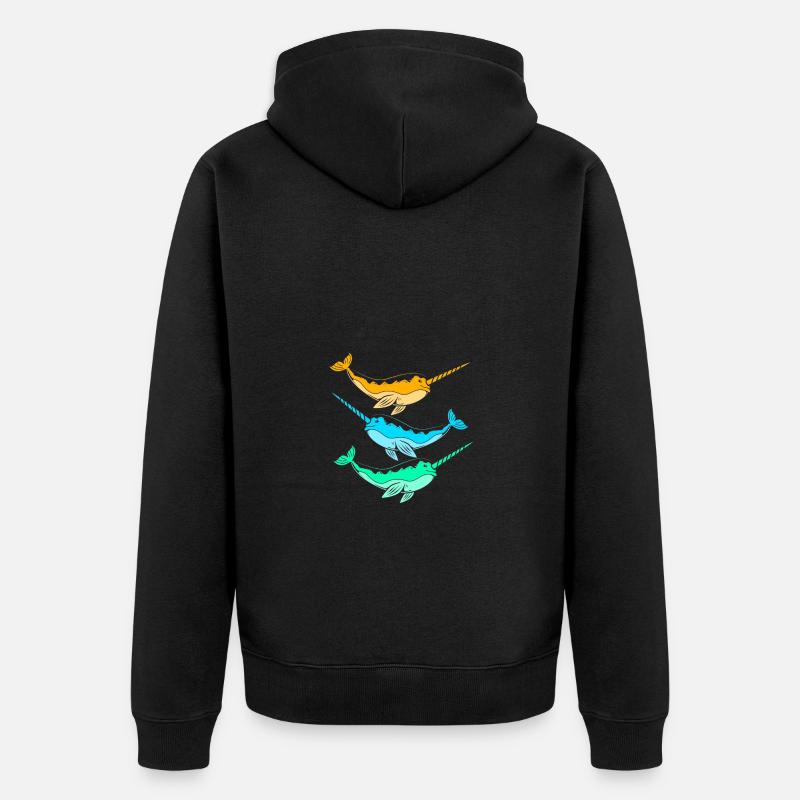 Narval - Veste à capuche bio Premium Unisexe - noir