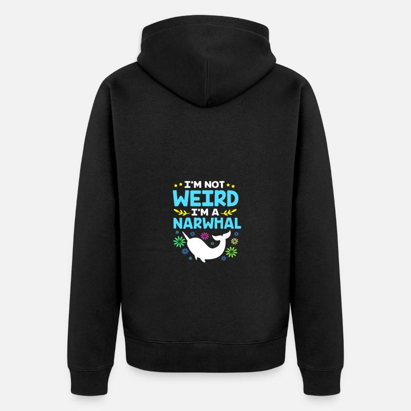 Narval - Veste à capuche bio Premium Unisexe - noir