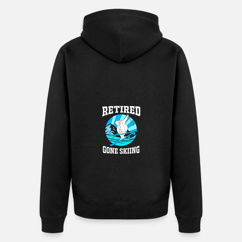 Séjour ski ski - Veste à capuche bio Premium Unisexe - noir