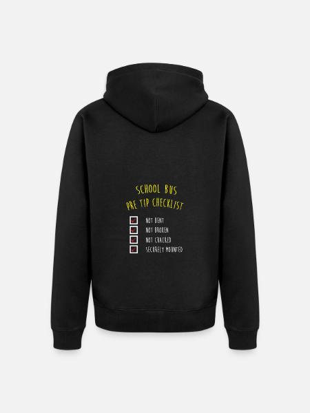 School Bus Driver School Bus - Unisex Premium Organic Zip Hoodie - black