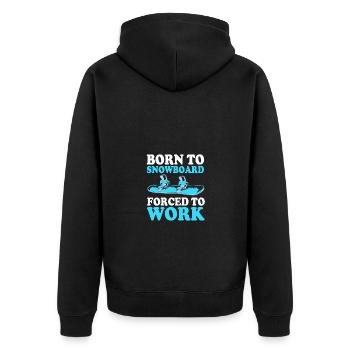 Snowboard Snowboard Vacances snowboard Snowboarders - Veste à capuche bio Premium Unisexe - noir - Dos - Nico (187cm)