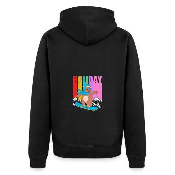 Snowboard Snowboard Vacances snowboard Snowboarders - Veste à capuche bio Premium Unisexe - noir - Dos - Nico (187cm)