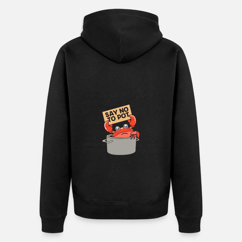 Crabe - Veste à capuche bio Premium Unisexe - noir