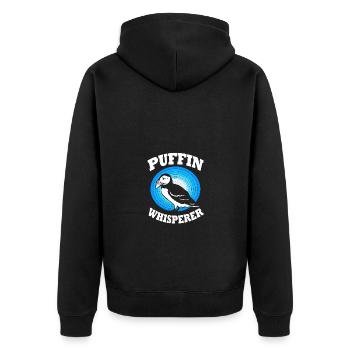 Macareux Papageientaucher - Veste à capuche bio Premium Unisexe - noir - Dos - Nico (187cm)