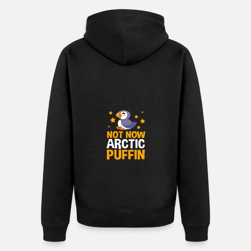 Macareux Papageientaucher - Veste à capuche bio Premium Unisexe - noir