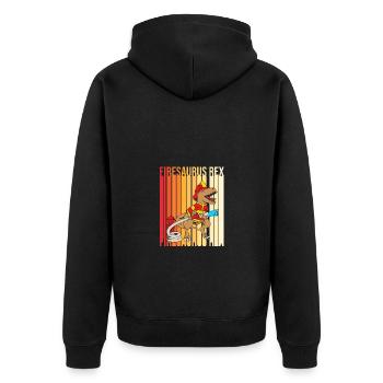 Pompier Pompier - Veste à capuche bio Premium Unisexe - noir - Dos - Nico (187cm)