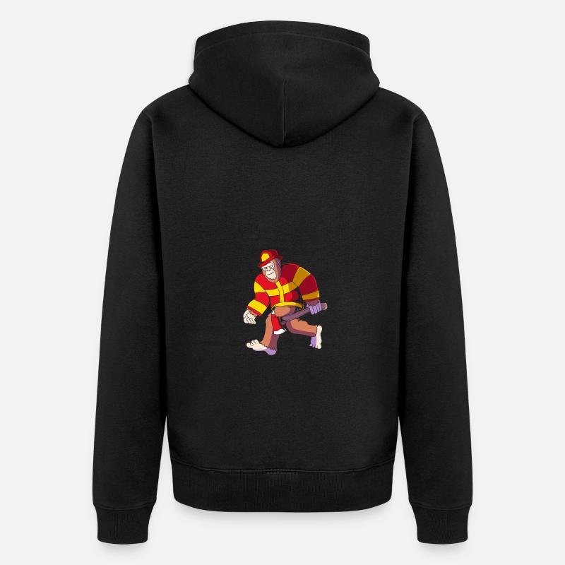Pompier Pompier - Veste à capuche bio Premium Unisexe - noir