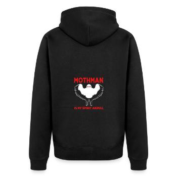 Papillon de nuit - Veste à capuche bio Premium Unisexe - noir - Dos - Nico (187cm)