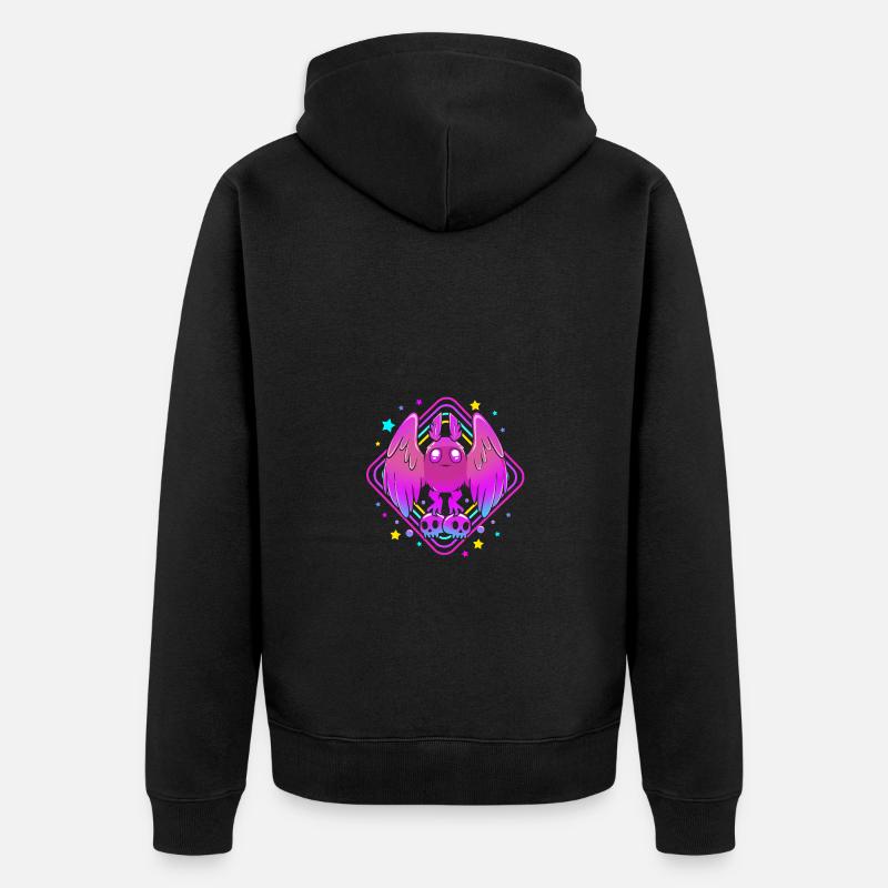 Mottenmann - Unisex Premium Bio Zip Hoodie - Schwarz