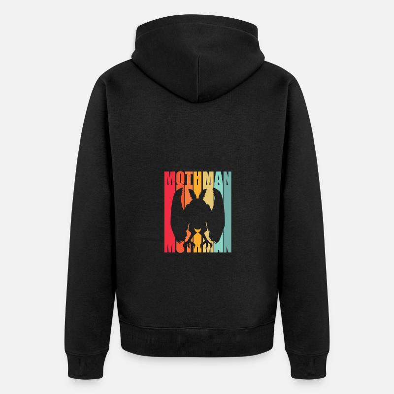 Mottenmann - Unisex Premium Bio Zip Hoodie - Schwarz