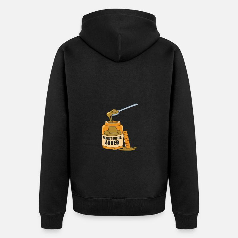 Pâte d’arachide - Veste à capuche bio Premium Unisexe - noir