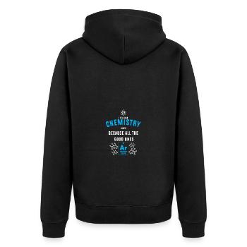 Professeur de chimie Chimiste - Veste à capuche bio Premium Unisexe - noir - Dos - Nico (187cm)