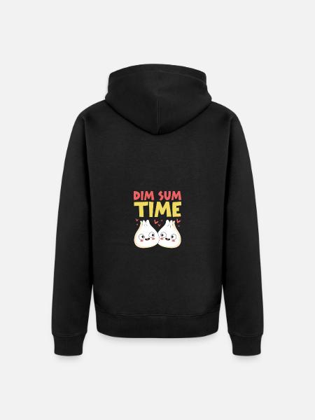 Dim sum - Unisex Premium Organic Zip Hoodie - black