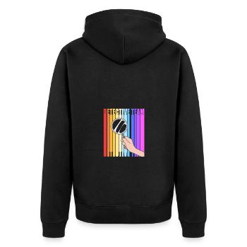 Détective - Veste à capuche bio Premium Unisexe - noir - Dos - Nico (187cm)
