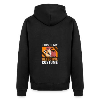 Détective - Veste à capuche bio Premium Unisexe - noir - Dos - Nico (187cm)