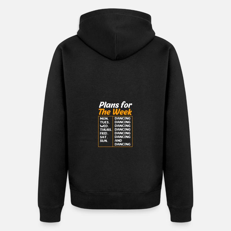 Breakdance - Unisex Premium Bio Zip Hoodie - Schwarz