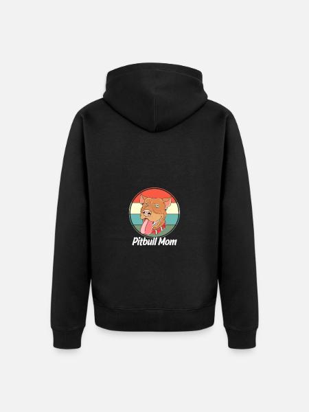 Pitbull - Unisex Premium Organic Zip Hoodie - black