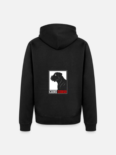 Cane Corso - Unisex Premium Organic Zip Hoodie - black