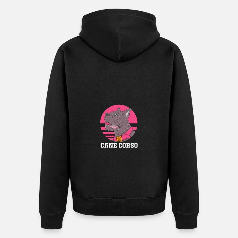 Cane Corso - Unisex Premium Bio Zip Hoodie - Schwarz