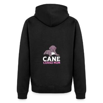 Cane corso - Veste à capuche bio Premium Unisexe - noir - Dos - Nico (187cm)