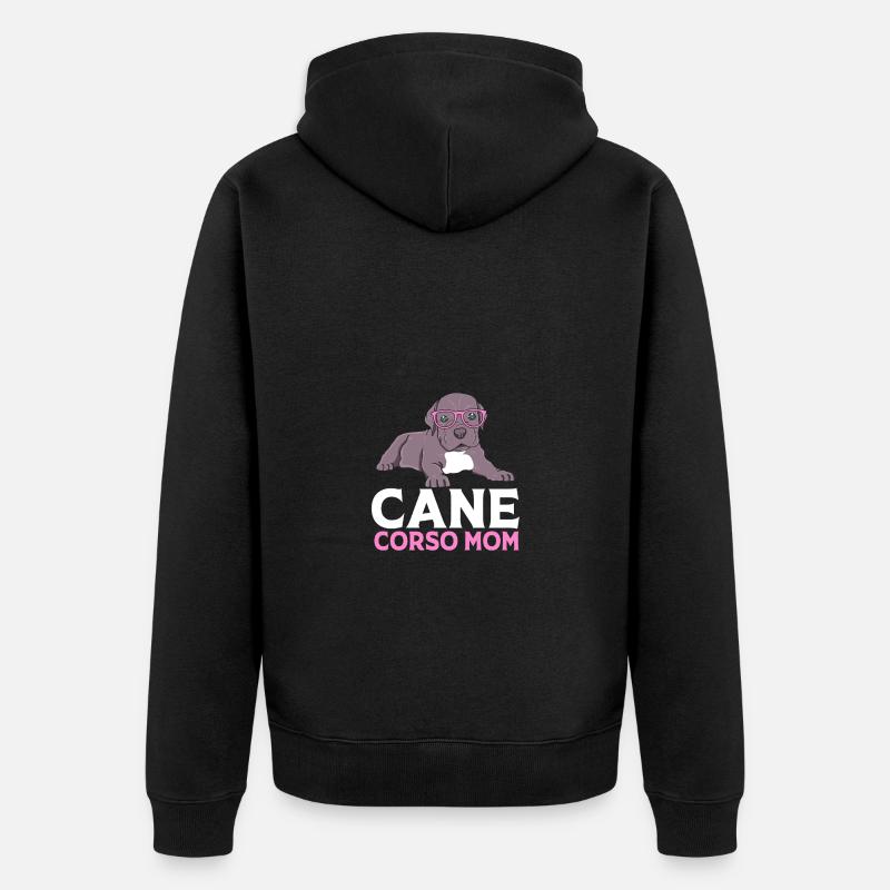 Cane Corso - Unisex Premium Bio Zip Hoodie - Schwarz