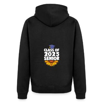 Classe de 2025 Abitur Abiturient Abitur 2025 - Veste à capuche bio Premium Unisexe - noir - Dos - Nico (187cm)