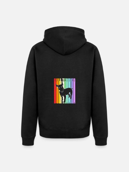 Bull terrier - Unisex Premium Organic Zip Hoodie - black