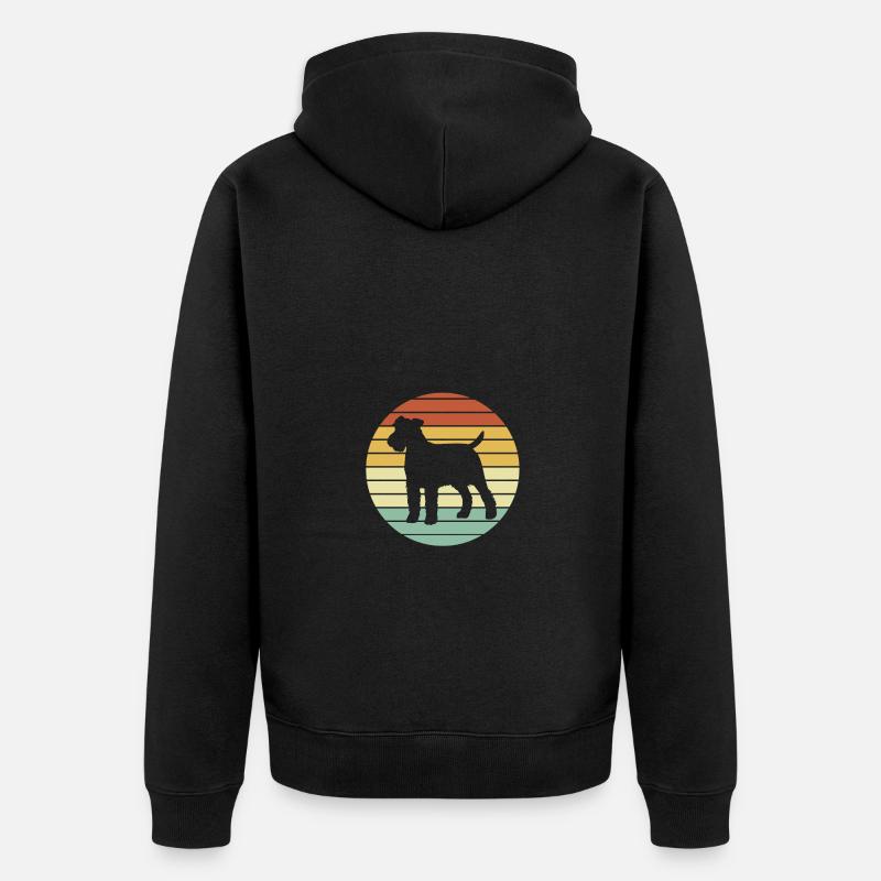 Airedale Terrier - Veste à capuche bio Premium Unisexe - noir