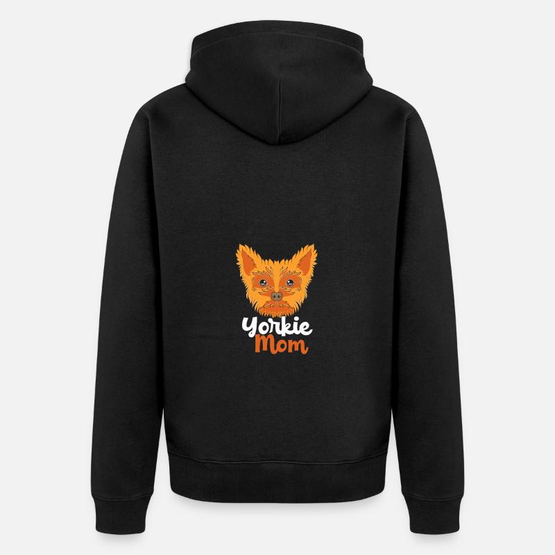 Yorkshire Terrier - Unisex Premium Bio Zip Hoodie - Schwarz