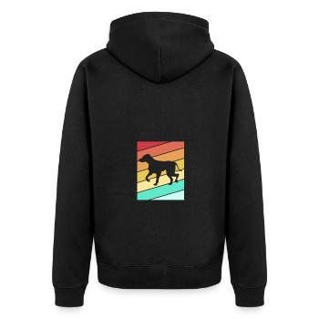 Rhodésian Ridgeback - Veste à capuche bio Premium Unisexe - noir - Dos - Nico (187cm)