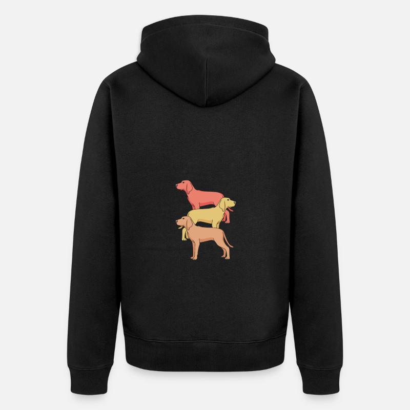 Redbone Coonhound - Veste à capuche bio Premium Unisexe - noir