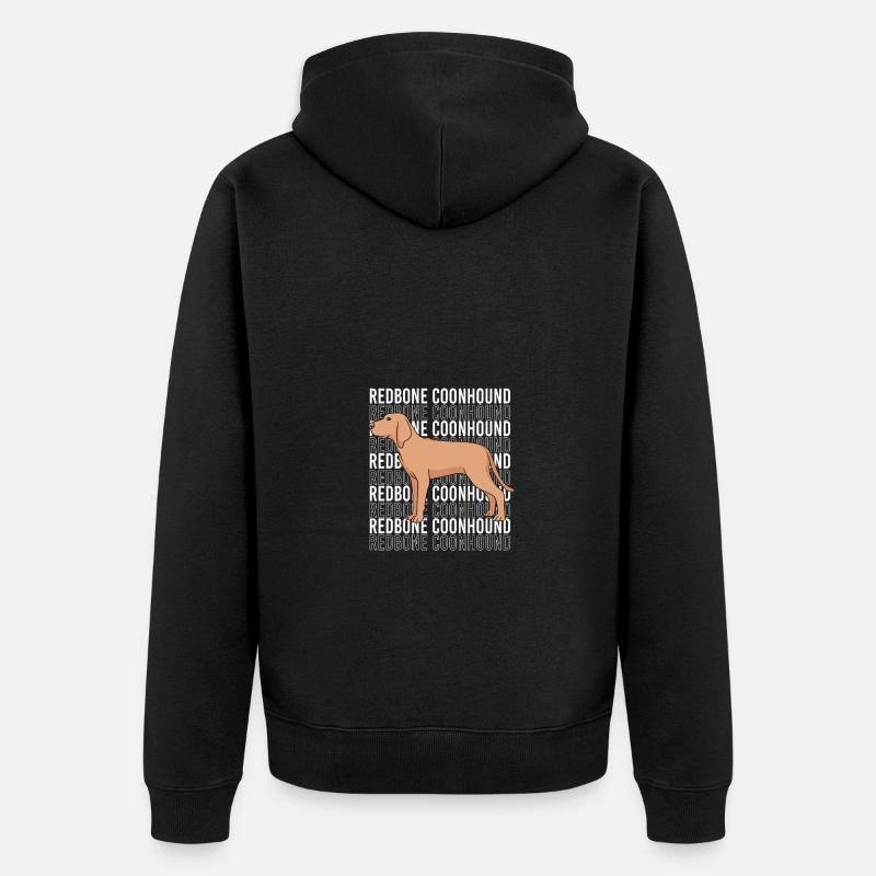 Redbone Coonhound - Veste à capuche bio Premium Unisexe - noir