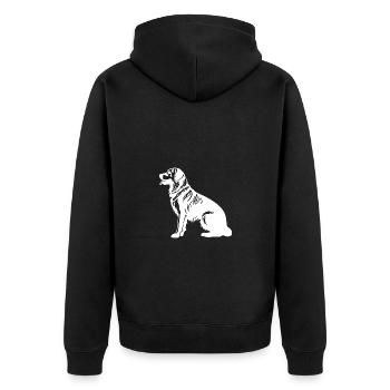Silhouette de chien Golden Retriever - Veste à capuche bio Premium Unisexe - noir - Dos - Nico (187cm)