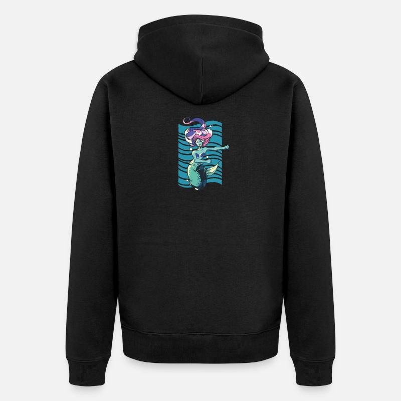 Dab dabbing danse sirène - Veste à capuche bio Premium Unisexe - noir